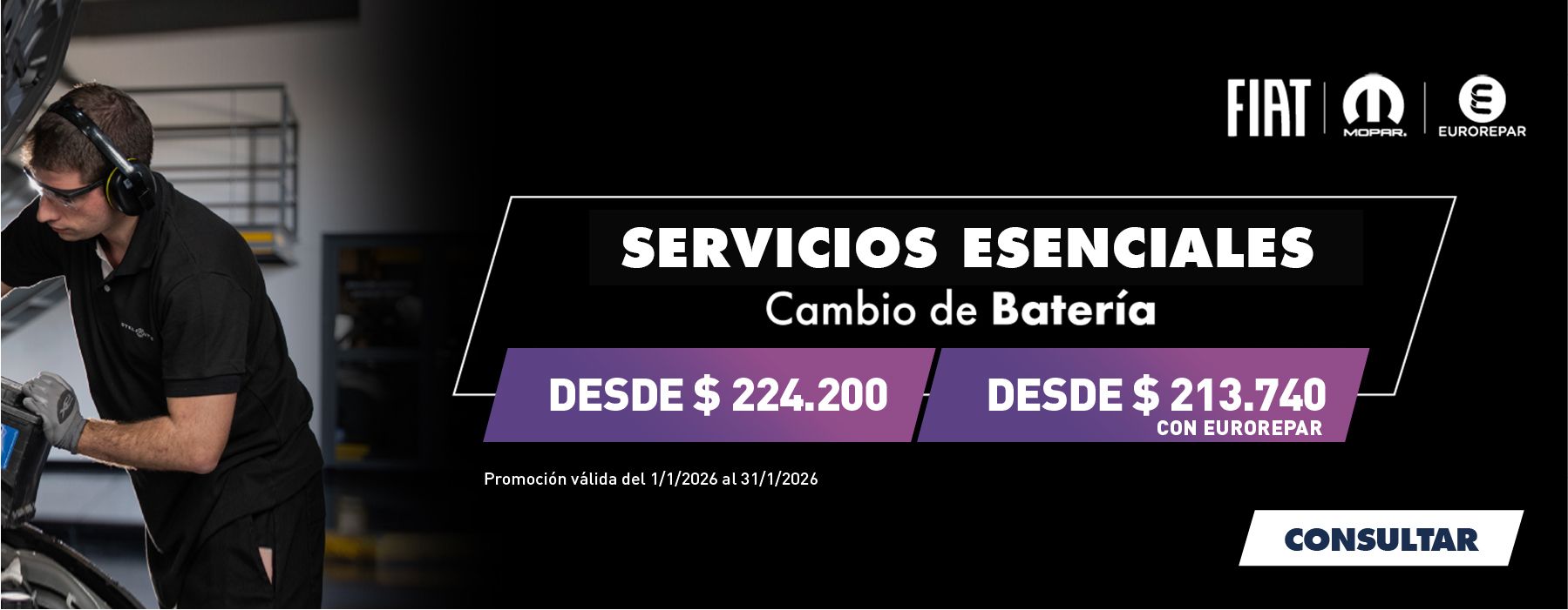 Promo postventa Fiat Baterias